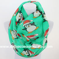 Christmas Penguin Infinity Scarf - Bean Concept - Etsy