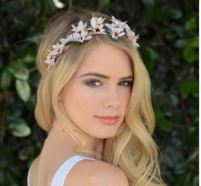 pink flower headpiece - Bean Concept - Etsy