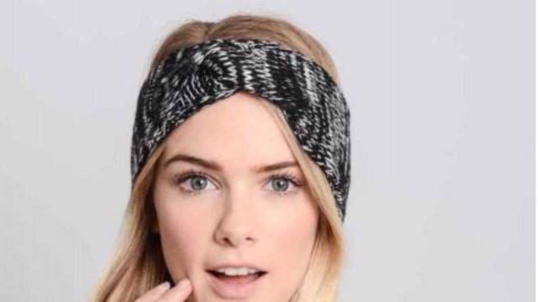 Black Twist Knitted Headband - Bean Concept - Etsy