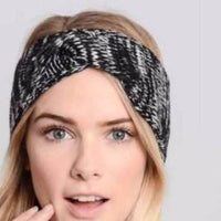 Black Twist Knitted Headband - Bean Concept - Etsy
