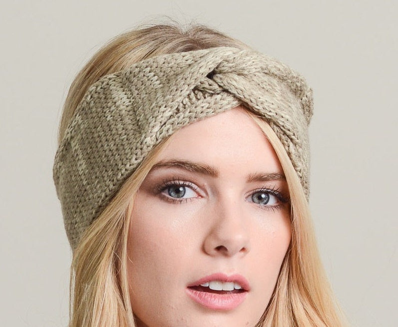 Black Twist Knitted Headband - Bean Concept - Etsy