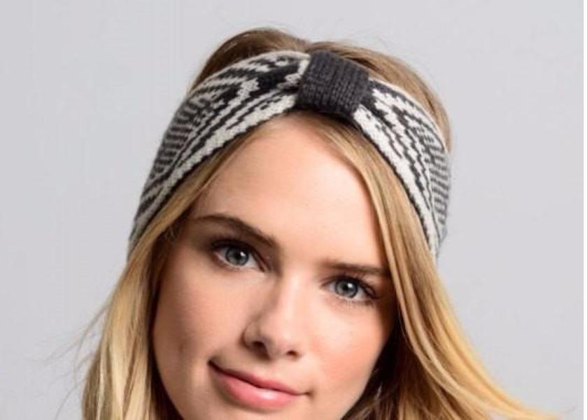Gray Knitted Headband - Bean Concept - Etsy