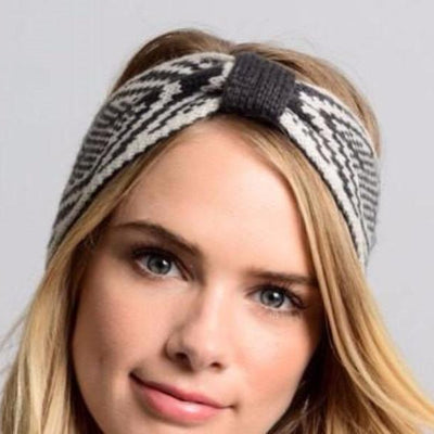 Gray Knitted Headband - Bean Concept - Etsy