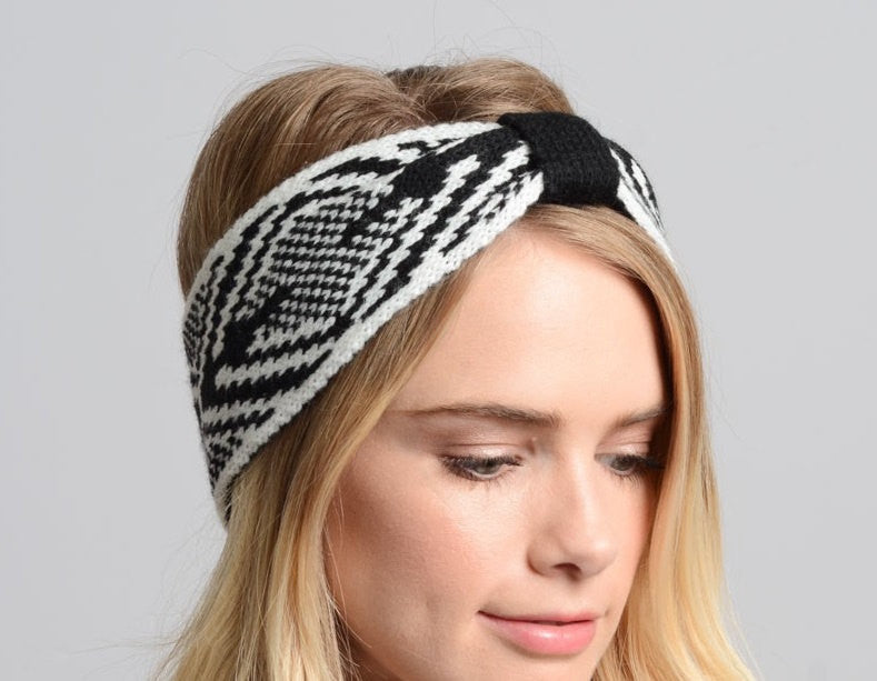 Gray Knitted Headband - Bean Concept - Etsy