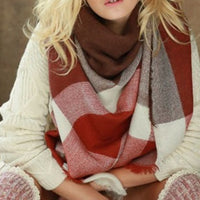 Plaid Blanket Scarf - Bean Concept - Etsy