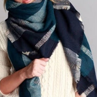 Green Blanket Scarf - Bean Concept - Etsy