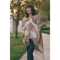 Taupe Blanket Scarf - Bean Concept - Etsy