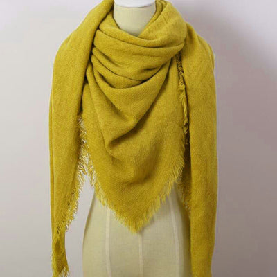 Mustard Yellow Blanket Scarf - Bean Concept - Etsy