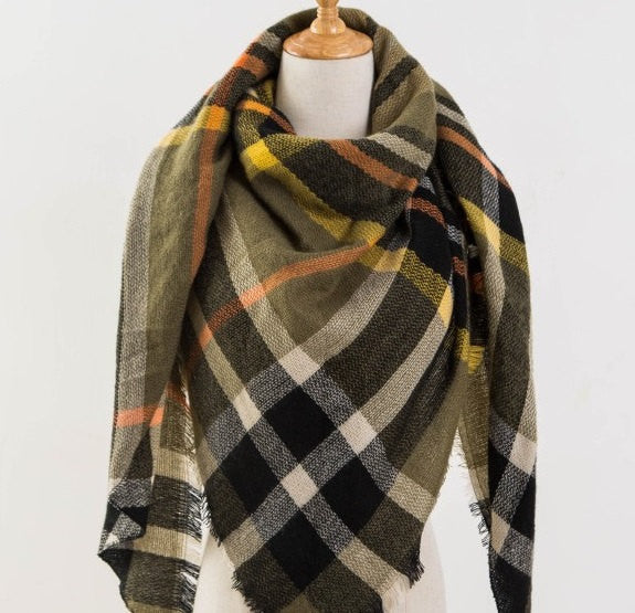 Tartan Plaid Blanket Scarf - Bean Concept - Etsy