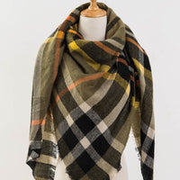 Tartan Plaid Blanket Scarf - Bean Concept - Etsy