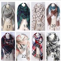 Plaid Blanket Scarf - Bean Concept - Etsy