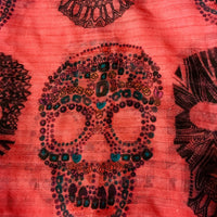 Pink Skull Infinity Scarf - Bean Concept - Etsy