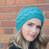 Blue Knitted Headband - Bean Concept - Etsy