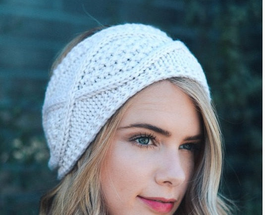 Brown Cable Knit Headband - Bean Concept - Etsy
