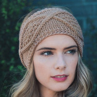 Brown Cable Knit Headband - Bean Concept - Etsy