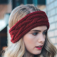 Mocha Brown Cable Knit Headband - Bean Concept - Etsy