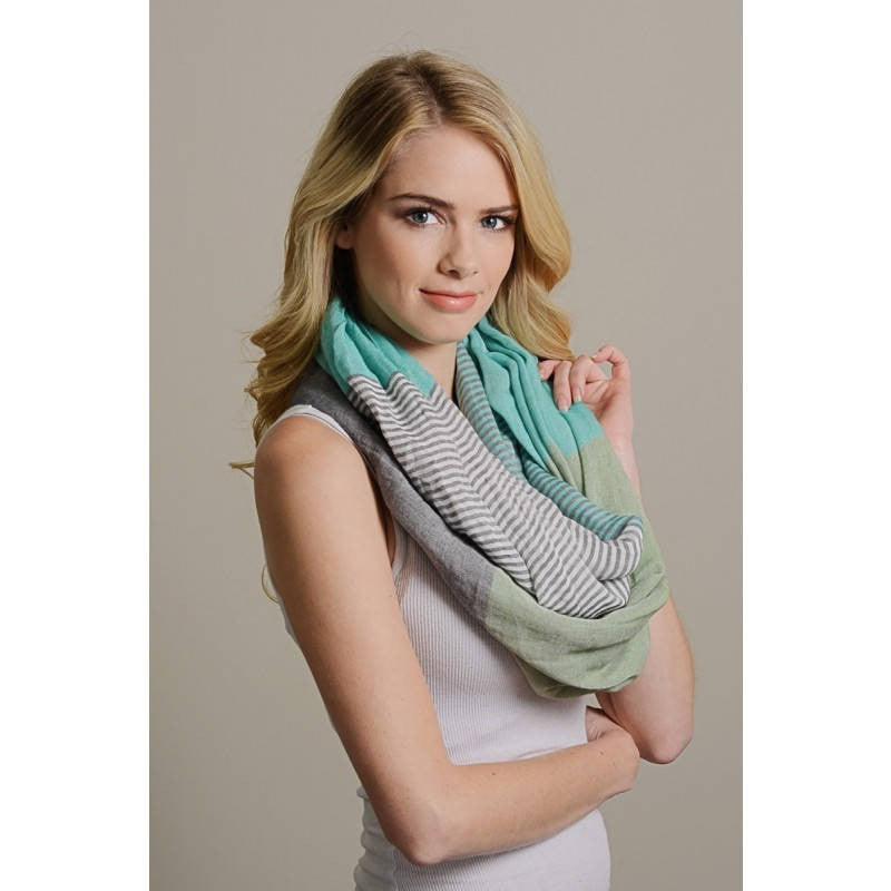 Orange Colorblock Scarf - Bean Concept - Etsy