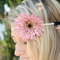 Yellow daisy flower headband - Bean Concept - Etsy