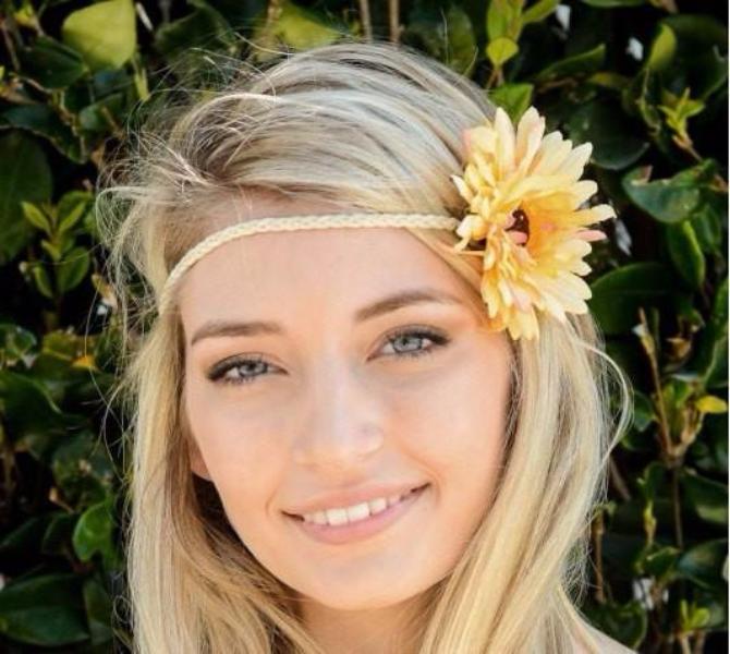 Yellow daisy flower headband - Bean Concept - Etsy