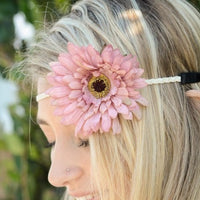 orange daisy flower headband - Bean Concept - Etsy