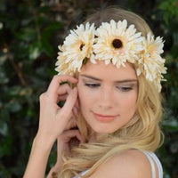Daisy Flower Crown Wreath - Bean Concept - Etsy