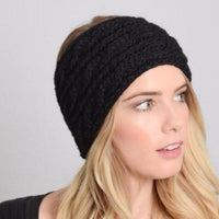 Black Knitted Headband - Bean Concept - Etsy
