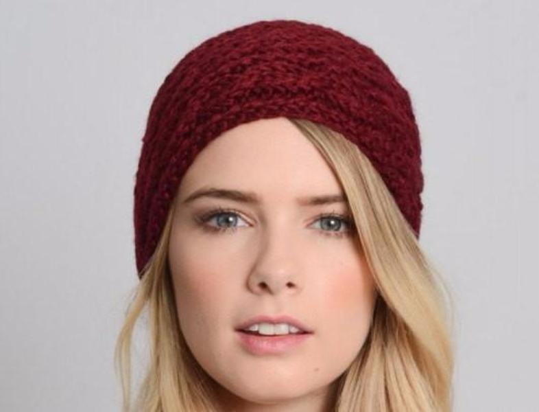 Red Knitted Headband - Bean Concept - Etsy