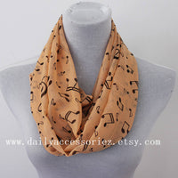 Piano Note Scarf - Bean Concept - Etsy
