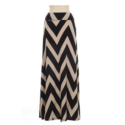 chevron maxi skirt - Bean Concept - Etsy