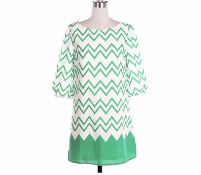 Mint Chevron Blouse - Bean Concept - Etsy
