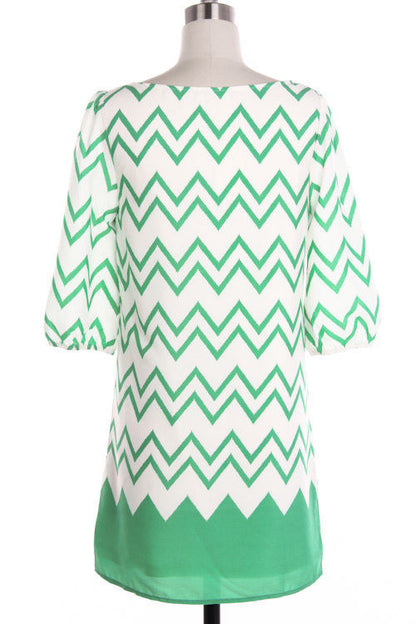 Mint Chevron Blouse - Bean Concept - Etsy