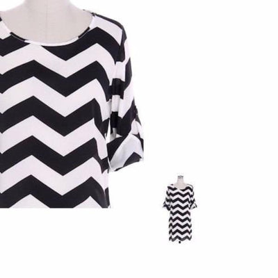 Chevron Blouse with Sleeves - Bean Concept - Etsy