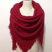 Red Blanket Scarf - Bean Concept - Etsy