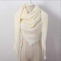 Light Gray Blanket Scarf - Bean Concept - Etsy