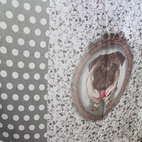 Pug Scarf with Lace Print and Polka Dot - Bean Concept - Etsy