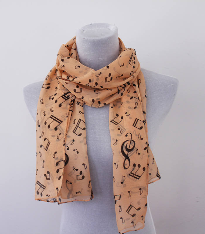 Piano Sheet Scarf - Bean Concept - Etsy