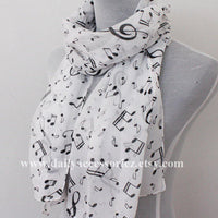 Piano Sheet Scarf - Bean Concept - Etsy