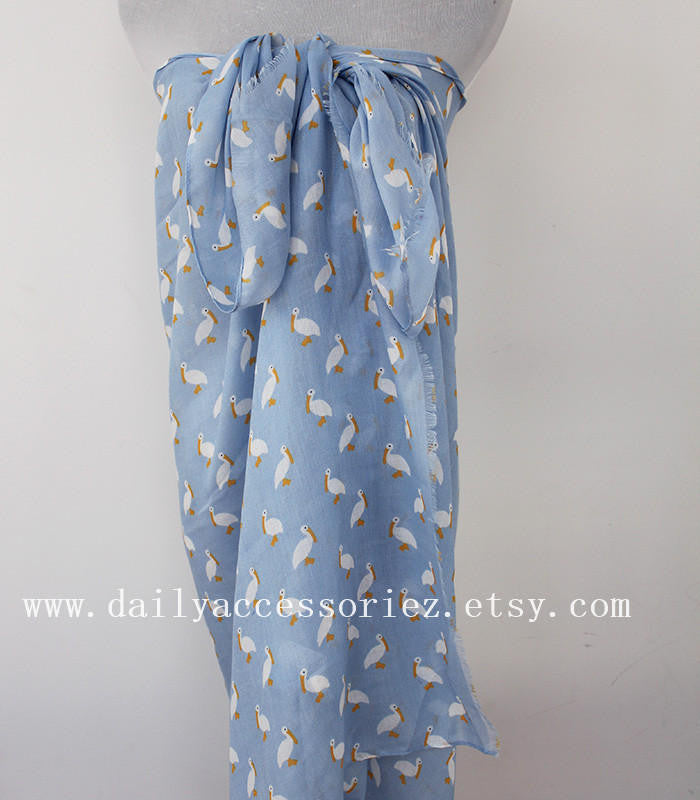 American White Pelican Scarf - Bean Concept - Etsy