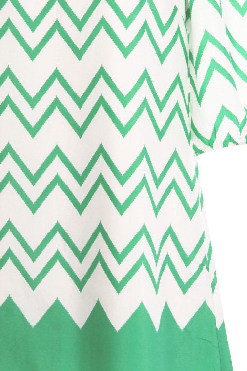 Mint Chevron Blouse - Bean Concept - Etsy