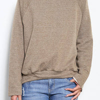 gray sweatshirt with cutout back - Bean Concept - Etsy