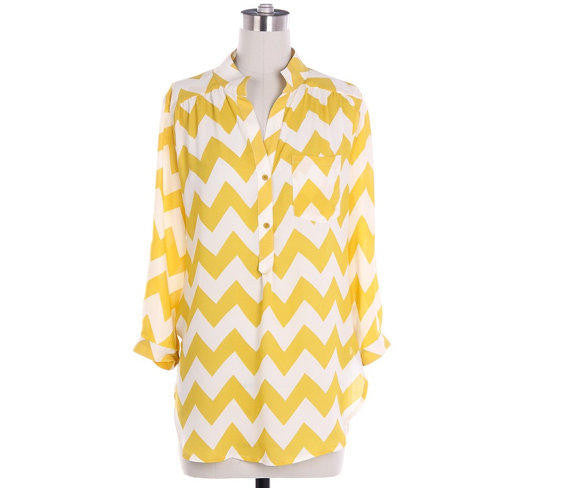 Pink Chevron Blouse - Bean Concept - Etsy