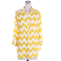 Pink Chevron Blouse - Bean Concept - Etsy