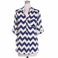 Yellow Chevron Blouse - Bean Concept - Etsy