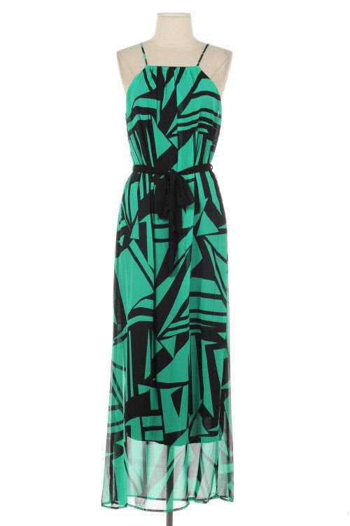 green maxi dress - Bean Concept - Etsy