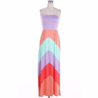 Colorblock maxi dress - Bean Concept - Etsy