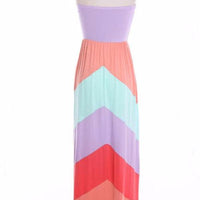 Colorblock maxi dress - Bean Concept - Etsy