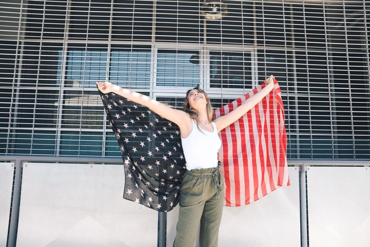 American Flag Scarf