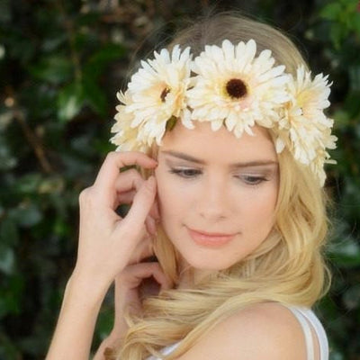 Ivory Daisy Crown