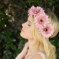 Orange Daisy Crown