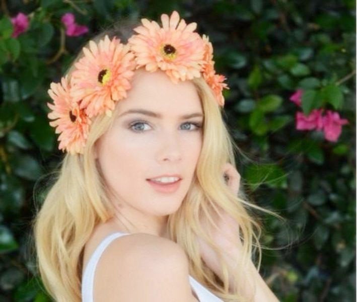 Orange Daisy Crown